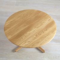 CARL HANSEN & SON （カール・ハンセン＆サン） E021 / EMBRACE LOUNGE TABLE / オーク材・オイル仕上げ・ブラック脚 / φ80cm / コーヒーテーブル