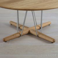 CARL HANSEN & SON （カール・ハンセン＆サン） E021 / EMBRACE LOUNGE TABLE / オーク材・オイル仕上げ・ブラック脚 / φ80cm / コーヒーテーブル