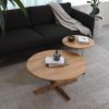 CARL HANSEN & SON （カール・ハンセン＆サン） E021 / EMBRACE LOUNGE TABLE / オーク材・オイル仕上げ・ブラック脚 / φ80cm / コーヒーテーブル