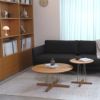 CARL HANSEN & SON （カール・ハンセン＆サン） E021 / EMBRACE LOUNGE TABLE / オーク材・オイル仕上げ・ブラック脚 / φ80cm / コーヒーテーブル