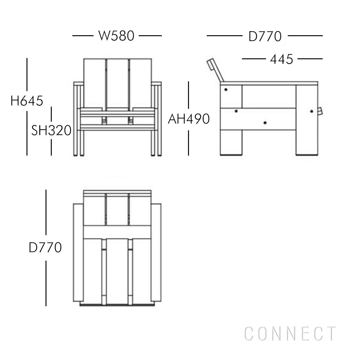 HAY（ヘイ） / CRATE（クレート）LOUNGE CHAIR / ロンドンフォグ / アウトドア