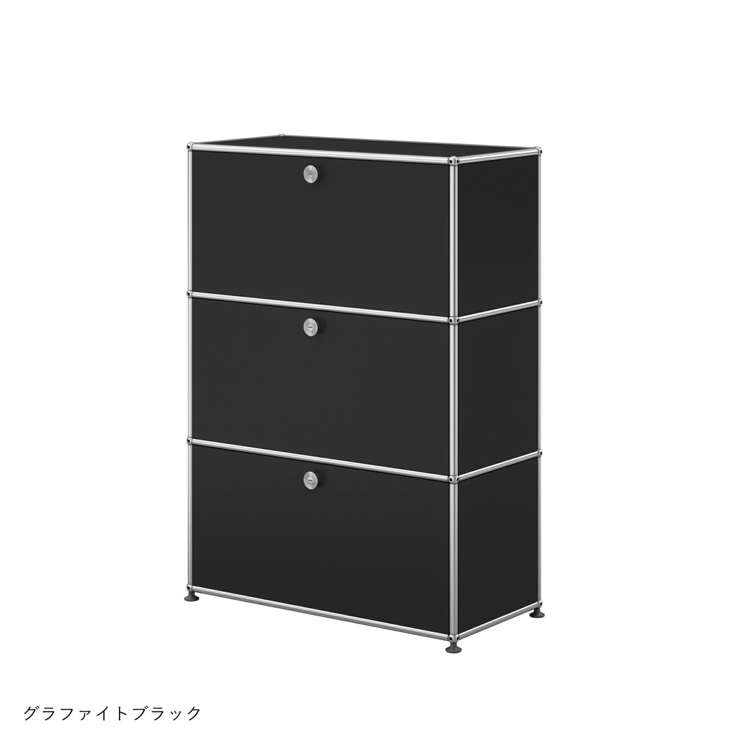 USM（ユーエスエム） / USM Haller Cabinet（USMハラー キャビネット） / W773xD373xH1090mm / ドロップダウンドアx2 エクステンションドアx1