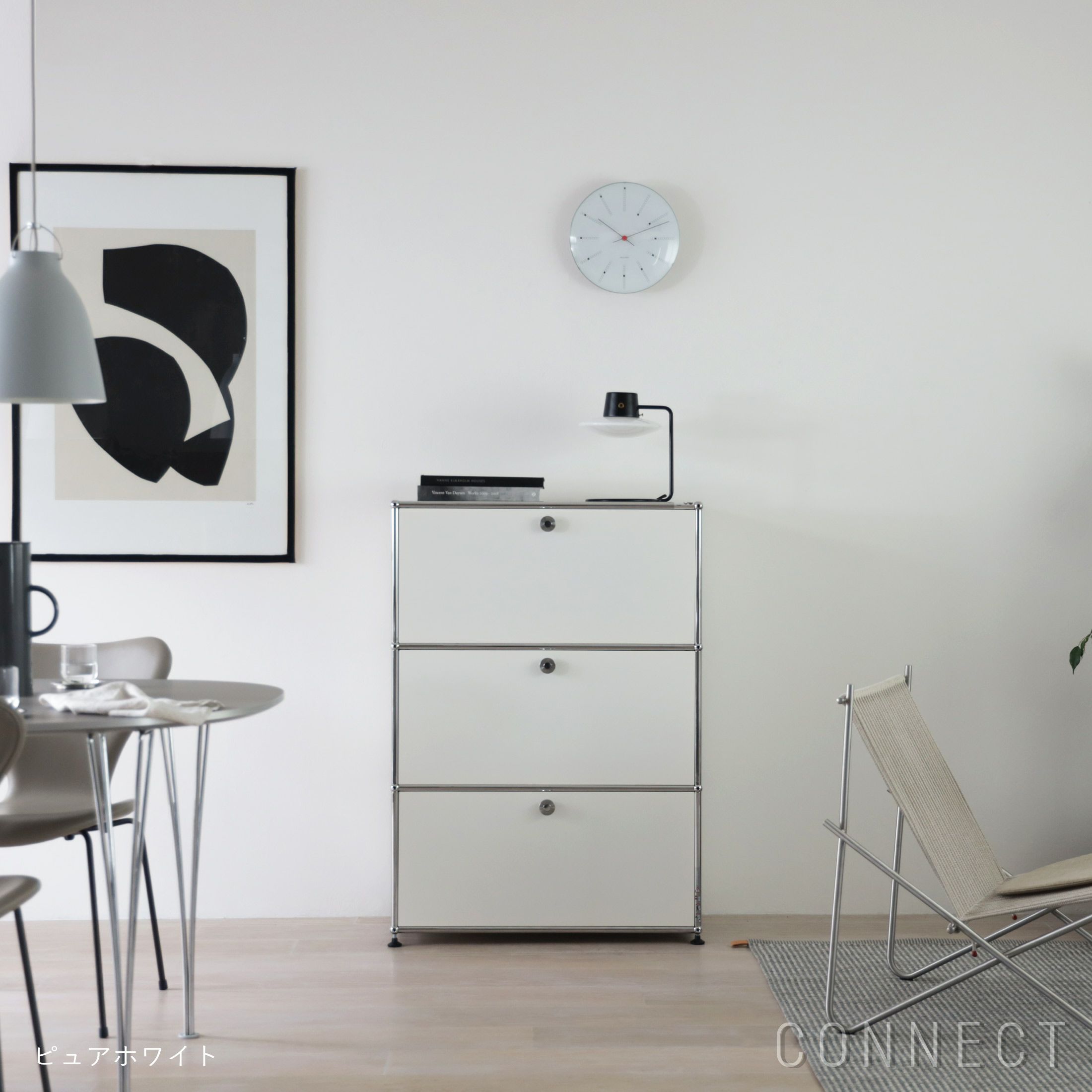 【年越しキャンペーンA】USMハラー（ユーエスエムハラー） / Cabinet（キャビネット） / W773×D373×H1090mm / ドロップダウンドア×2 エクステンションドア×1［短納期品］