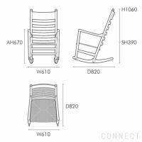 CARL HANSEN & SON （カール・ハンセン＆サン） / CH45 ROCKING CHAIR（ロッキングチェア） / オーク材・オイル仕上げ / ラウンジチェア