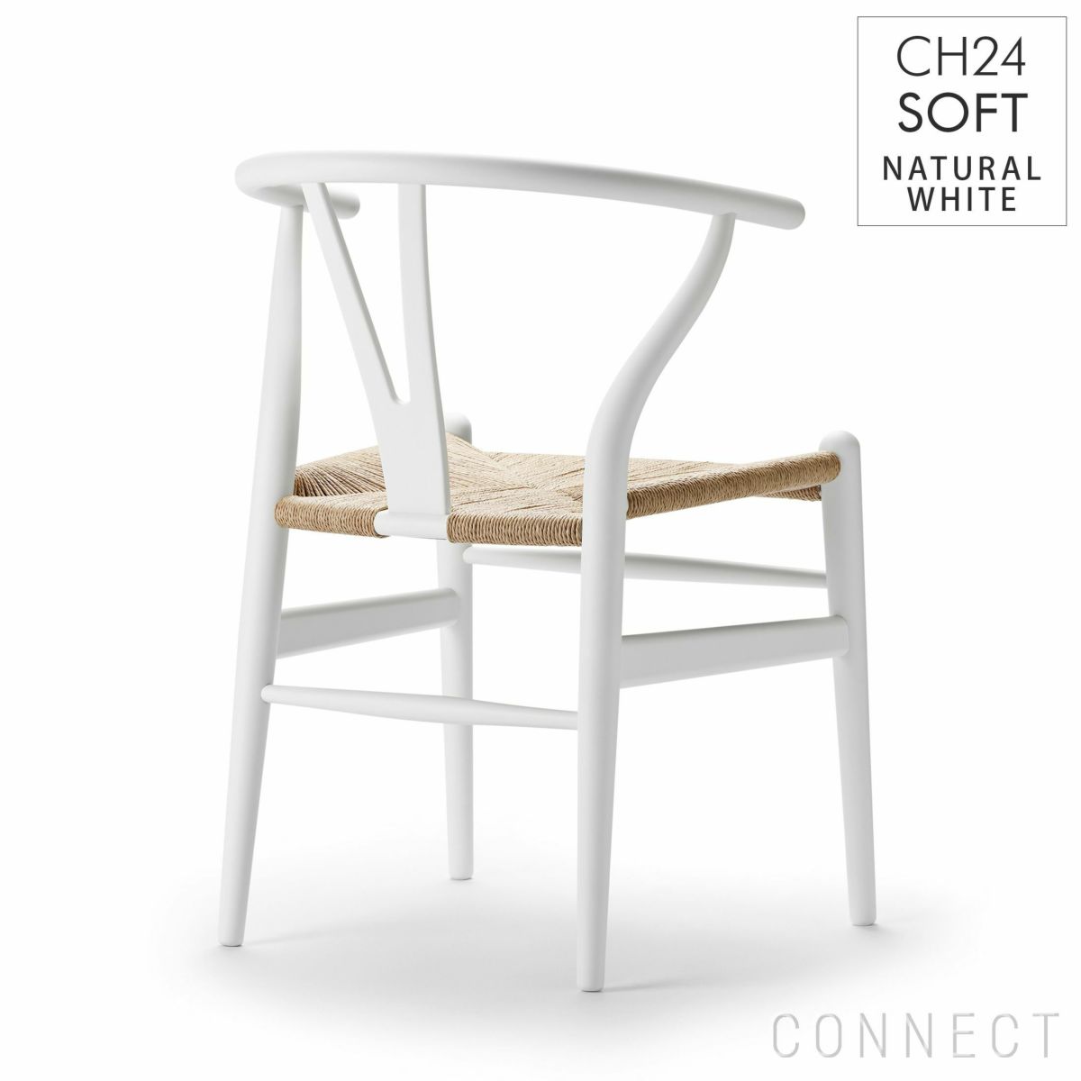 【ポイント10倍】CARL HANSEN & SON （カール・ハンセン＆サン） / CH24 SOFT / NATURAL WHITE（ナチュラルホワイト） / Yチェアソフト（ワイチェア） ビーチ材・マットカラー / SH43cm