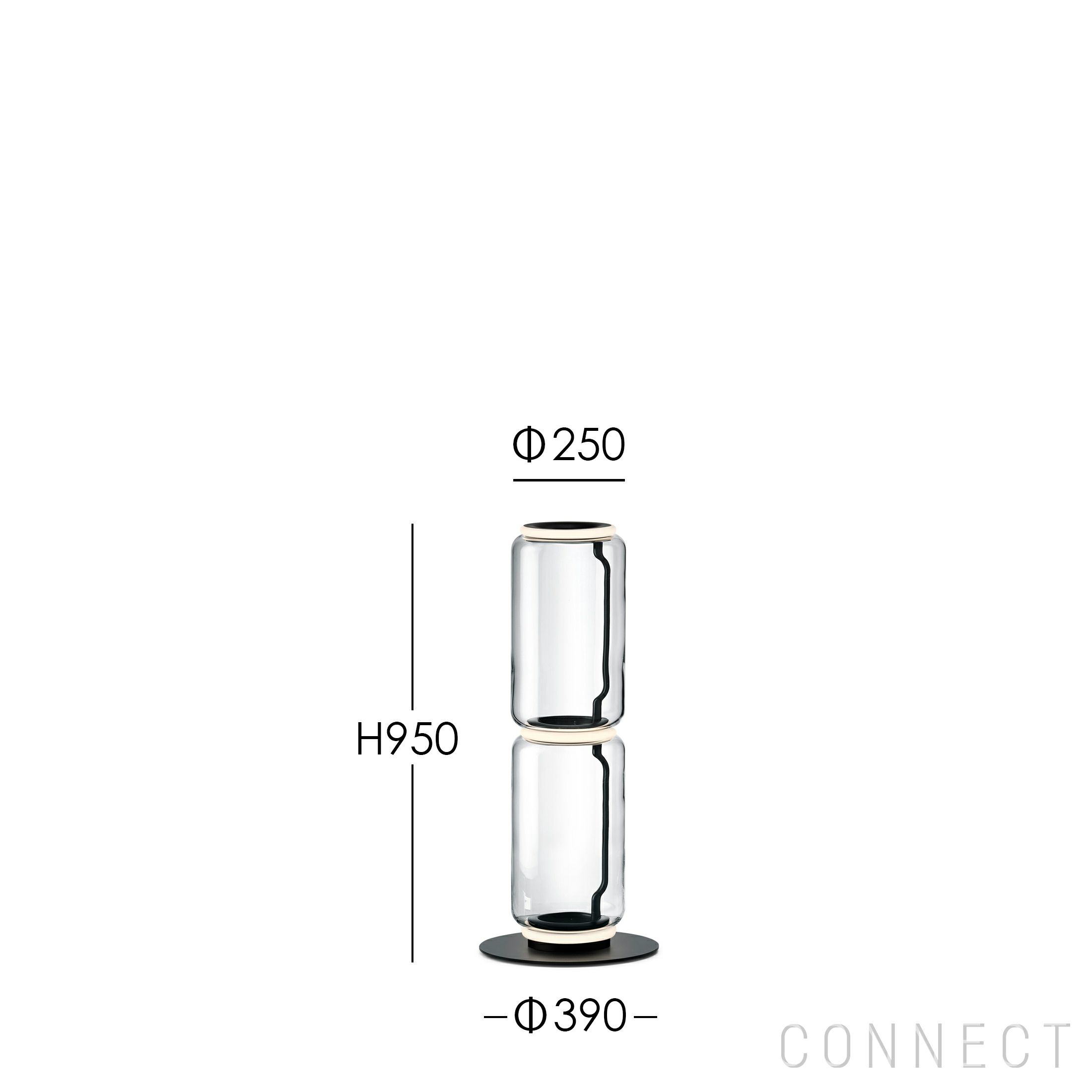 FLOS（フロス） / NOCTAMBULE F2（ノクタンブルF2） LOW CYLINDERS SMALL BASE / フロアランプ