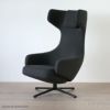 Vitra（ヴィトラ） / Grand Repos（グランレポ）ラウンジチェア / Dumet（デュメ）carbon black / ベーシックダークベース・パウダーコート仕上げ / SH40cm（Low）