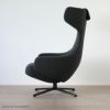 Vitra（ヴィトラ） / Grand Repos（グランレポ）ラウンジチェア / Dumet（デュメ）carbon black / ベーシックダークベース・パウダーコート仕上げ / SH40cm（Low）