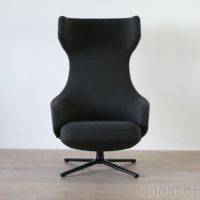 Vitra（ヴィトラ） / Grand Repos（グランレポ）ラウンジチェア / Dumet（デュメ）carbon black / ベーシックダークベース・パウダーコート仕上げ / SH40cm（Low）