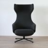 Vitra（ヴィトラ） / Grand Repos（グランレポ）ラウンジチェア / Dumet（デュメ）carbon black / ベーシックダークベース・パウダーコート仕上げ / SH40cm（Low）