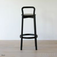 【アウトレット】Karimoku New Standard（カリモクニュースタンダード） / CASTOR BARSTOOL High with backrest（キャストールバースツール ハイ ウィズ バックレスト） / ブラック