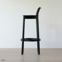 【アウトレット】Karimoku New Standard（カリモクニュースタンダード） / CASTOR BARSTOOL High with backrest（キャストールバースツール ハイ ウィズ バックレスト） / ブラック