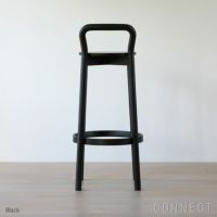 【アウトレット】Karimoku New Standard（カリモクニュースタンダード） / CASTOR BARSTOOL High with backrest（キャストールバースツール ハイ ウィズ バックレスト） / ブラック