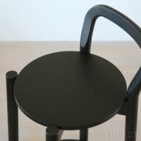 【アウトレット】Karimoku New Standard（カリモクニュースタンダード） / CASTOR BARSTOOL High with backrest（キャストールバースツール ハイ ウィズ バックレスト） / ブラック