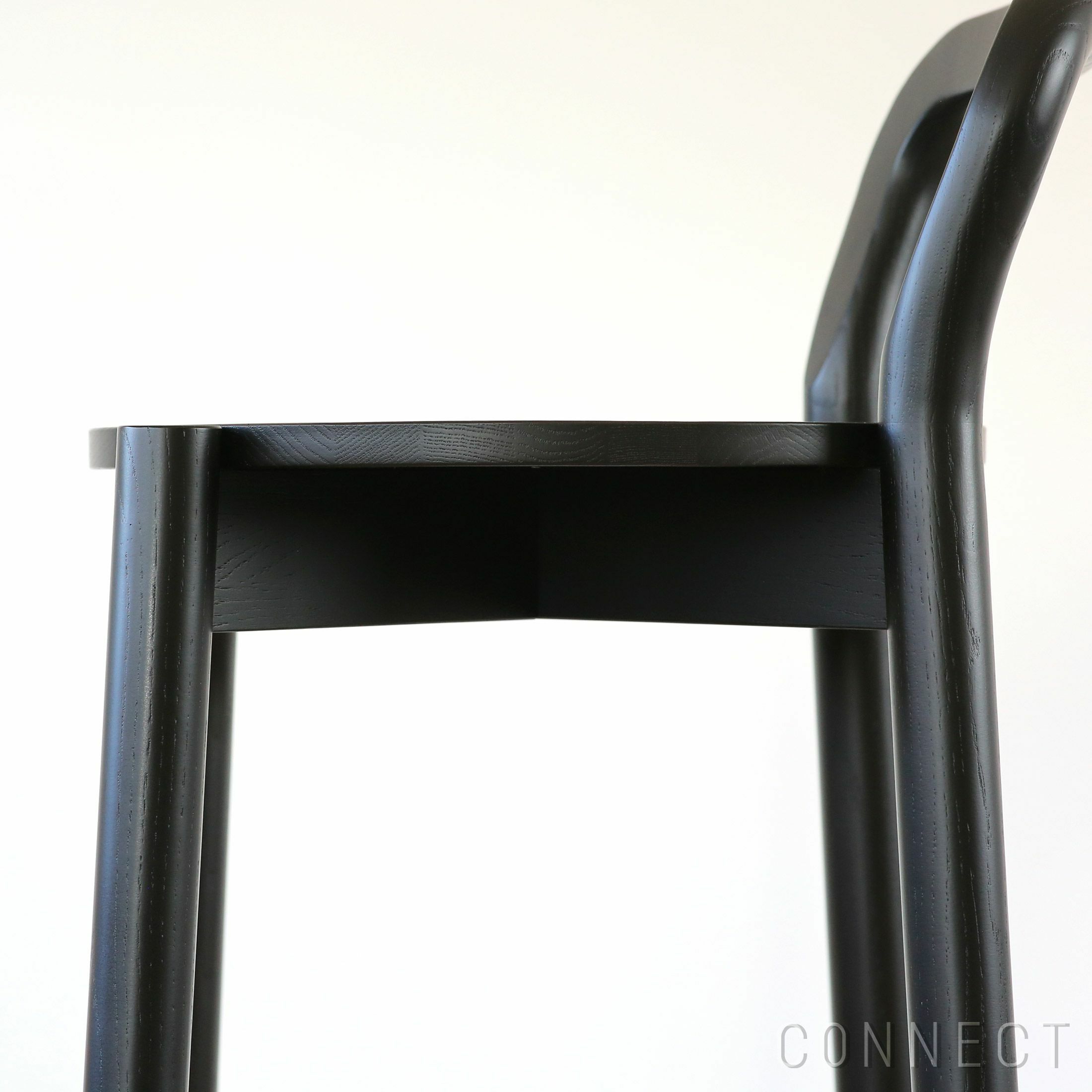 【アウトレット】Karimoku New Standard（カリモクニュースタンダード） / CASTOR BARSTOOL High with backrest（キャストールバースツール ハイ ウィズ バックレスト） / ブラック