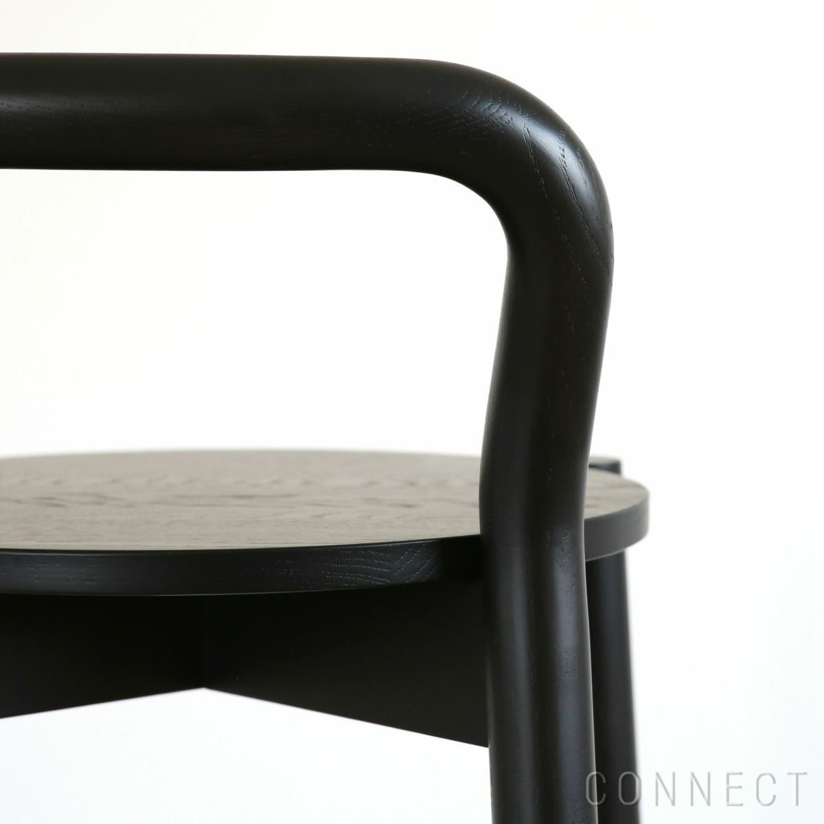 【アウトレット】Karimoku New Standard（カリモクニュースタンダード） / CASTOR BARSTOOL High with backrest（キャストールバースツール ハイ ウィズ バックレスト） / ブラック