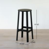 【アウトレット】Karimoku New Standard（カリモクニュースタンダード） / ARCHIVE BARSTOOL High（アーカイブバースツールハイ） / ブラック