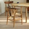 【2024年限定生産・ポイント10倍】CARL HANSEN & SON （カール・ハンセン＆サン） / CH24 / Yチェア（ワイチェア） ウォルナット材・オーク材・オイル仕上げ SH43cm