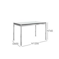  USM（ユーエスエム） / USM Haller Table（USMハラー テーブル） / W1250×D600×H740mm /日本限定サイズ