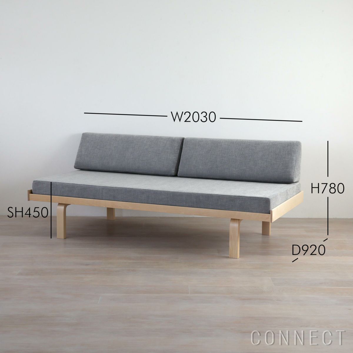 Artek（アルテック） / DAY BED 710（デイベッド） / バーチ材・ナチュラルラッカー仕上げ / Maple 722 / ソファ【CONNECTオリジナル】