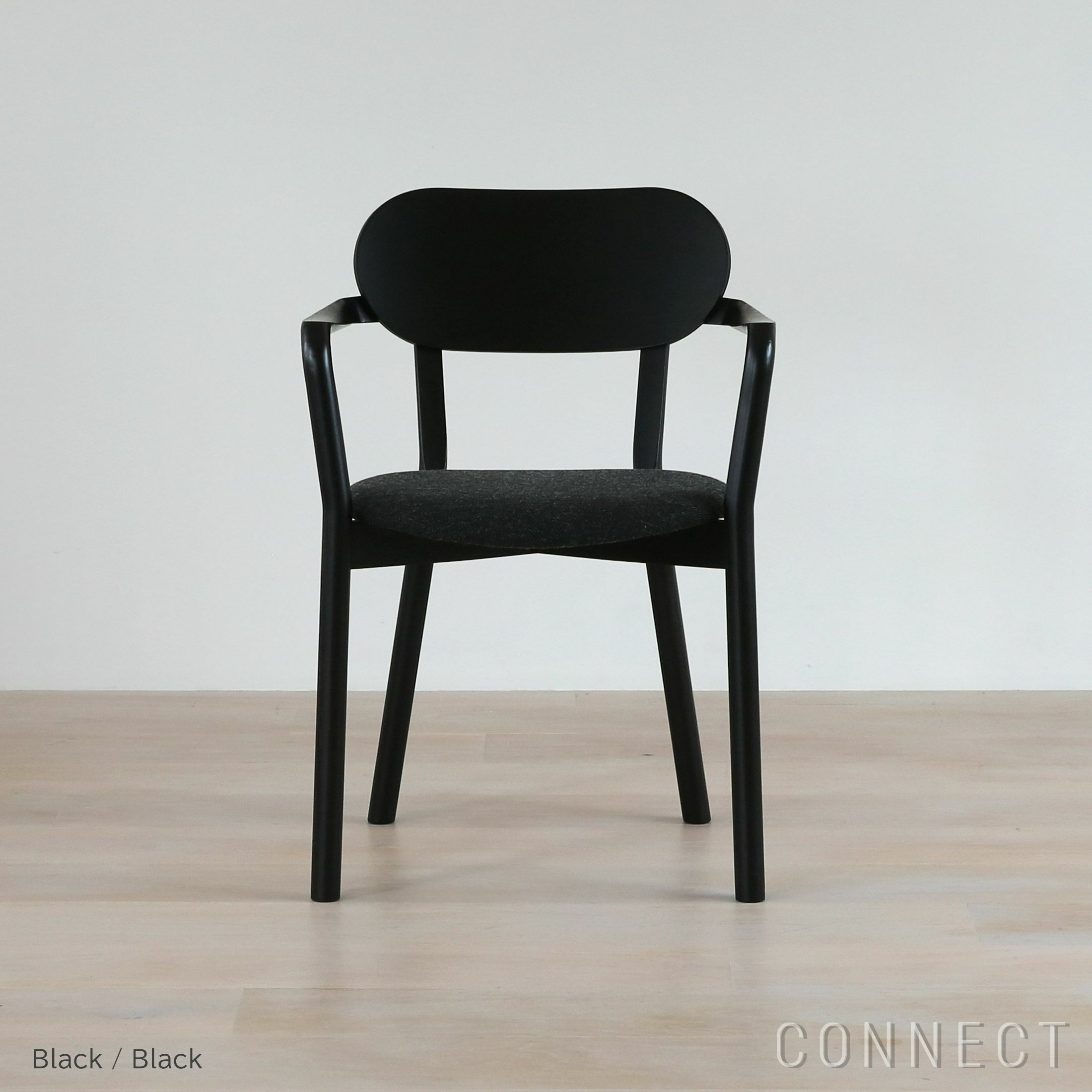 【アウトレット】Karimoku New Standard（カリモクニュースタンダード） / CASTOR ARMCHAIR PLUS PAD（キャストールアームチェア プラスパッド） / ブラック