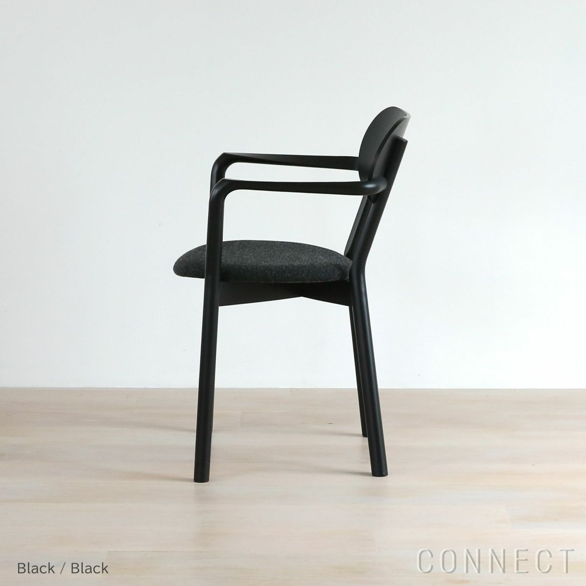 【アウトレット】Karimoku New Standard（カリモクニュースタンダード） / CASTOR ARMCHAIR PLUS PAD（キャストールアームチェア プラスパッド） / ブラック