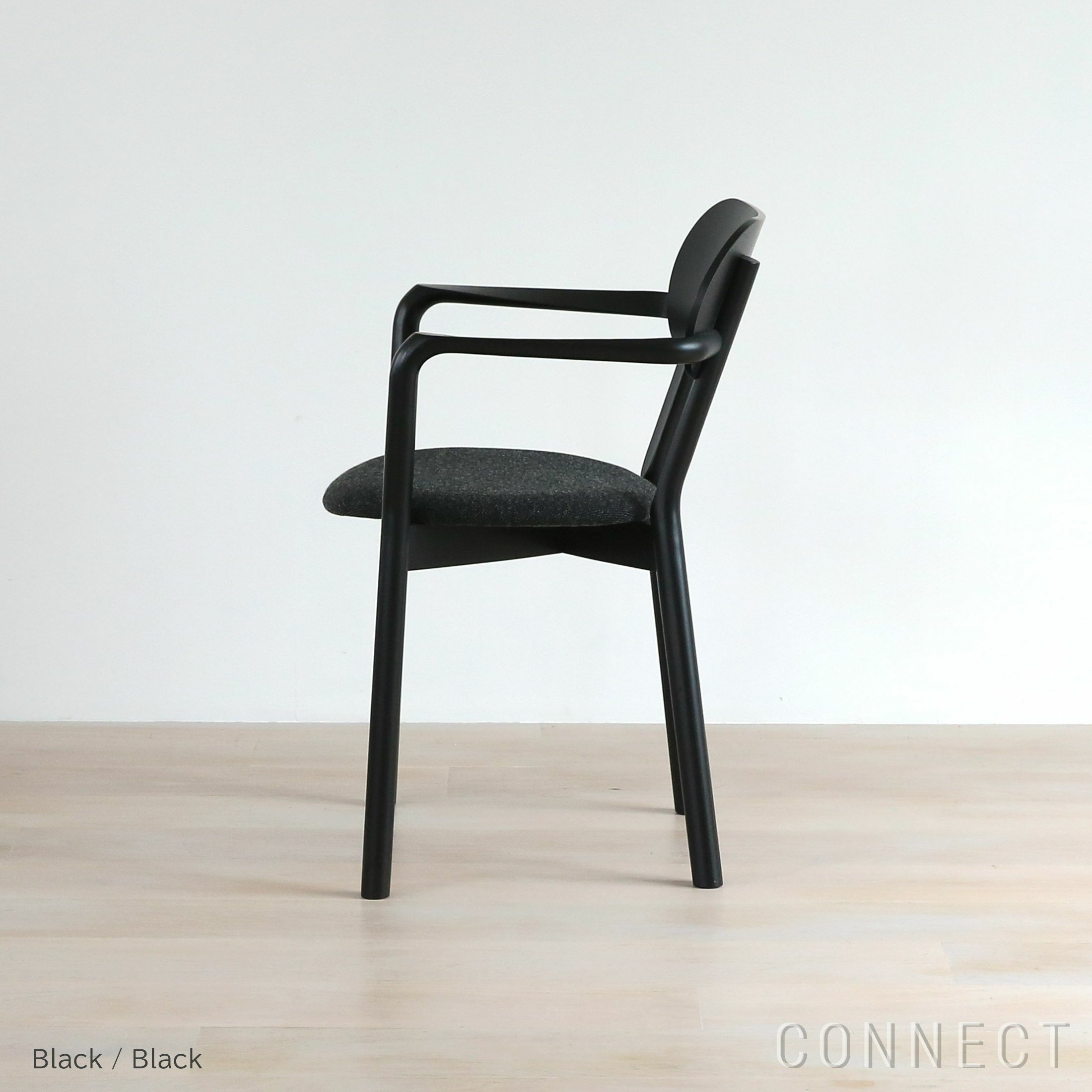 【アウトレット】Karimoku New Standard（カリモクニュースタンダード） / CASTOR ARMCHAIR PLUS PAD（キャストールアームチェア プラスパッド） / ブラック