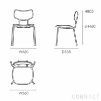 CARL HANSEN & SON（カール・ハンセン＆サン） / VLA26P VEGA CHAIR（ヴェガチェア） / オーク材・ラッカー仕上げ / Mood 01104 / クローム脚 / ダイニングチェア