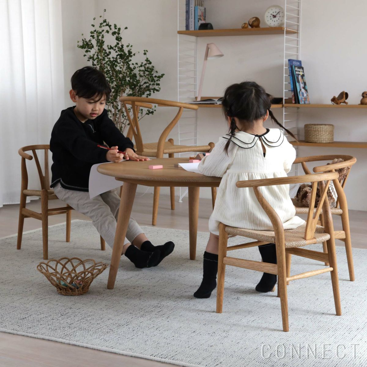 【2024年限定生産・ポイント10倍】CARL HANSEN & SON （カール・ハンセン＆サン） / CH24 CHILDREN’S WISHBONE CHAIR / Yチェア（ワイチェア）ミニ（Mini） オーク材・オイル仕上げ / 子供用チェア