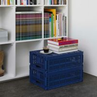HAY（ヘイ） / COLOUR CRATE（カラークレート） / ダークブルー / Lサイズ / 収納ボックス