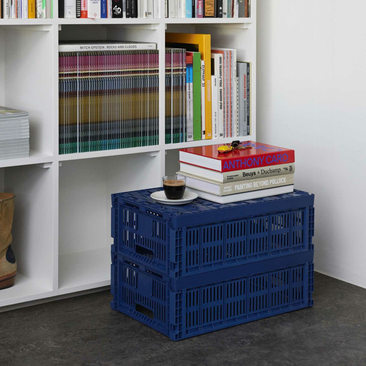 HAY（ヘイ） / COLOUR CRATE（カラークレート） / ダークブルー / Lサイズ / 収納ボックス
