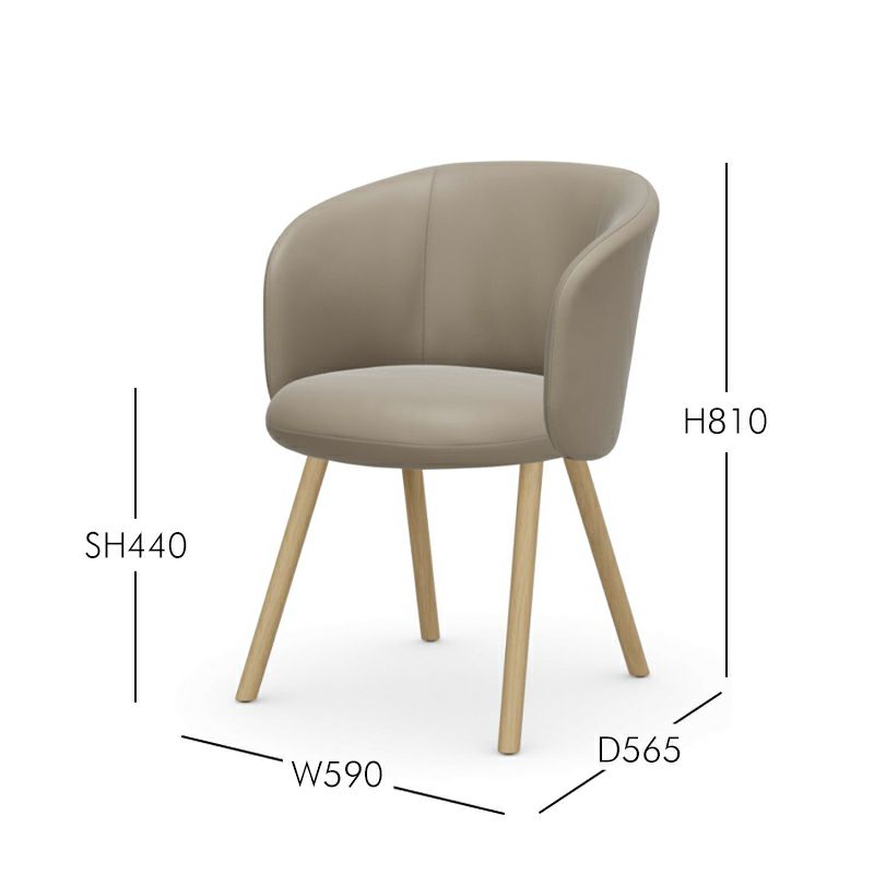 Vitra（ヴィトラ） / Mikado（ミカド） / アームチェア / Leather Premium F（レザープレミアムF）sand / オーク