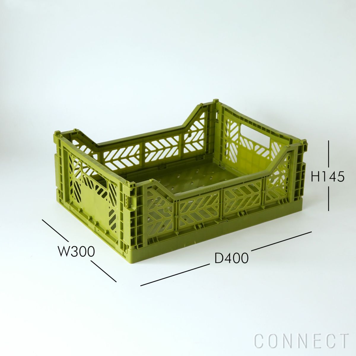 HAY（ヘイ） / COLOUR CRATE（カラークレート） / オリーブ / Mサイズ / 収納ボックス【旧仕様】