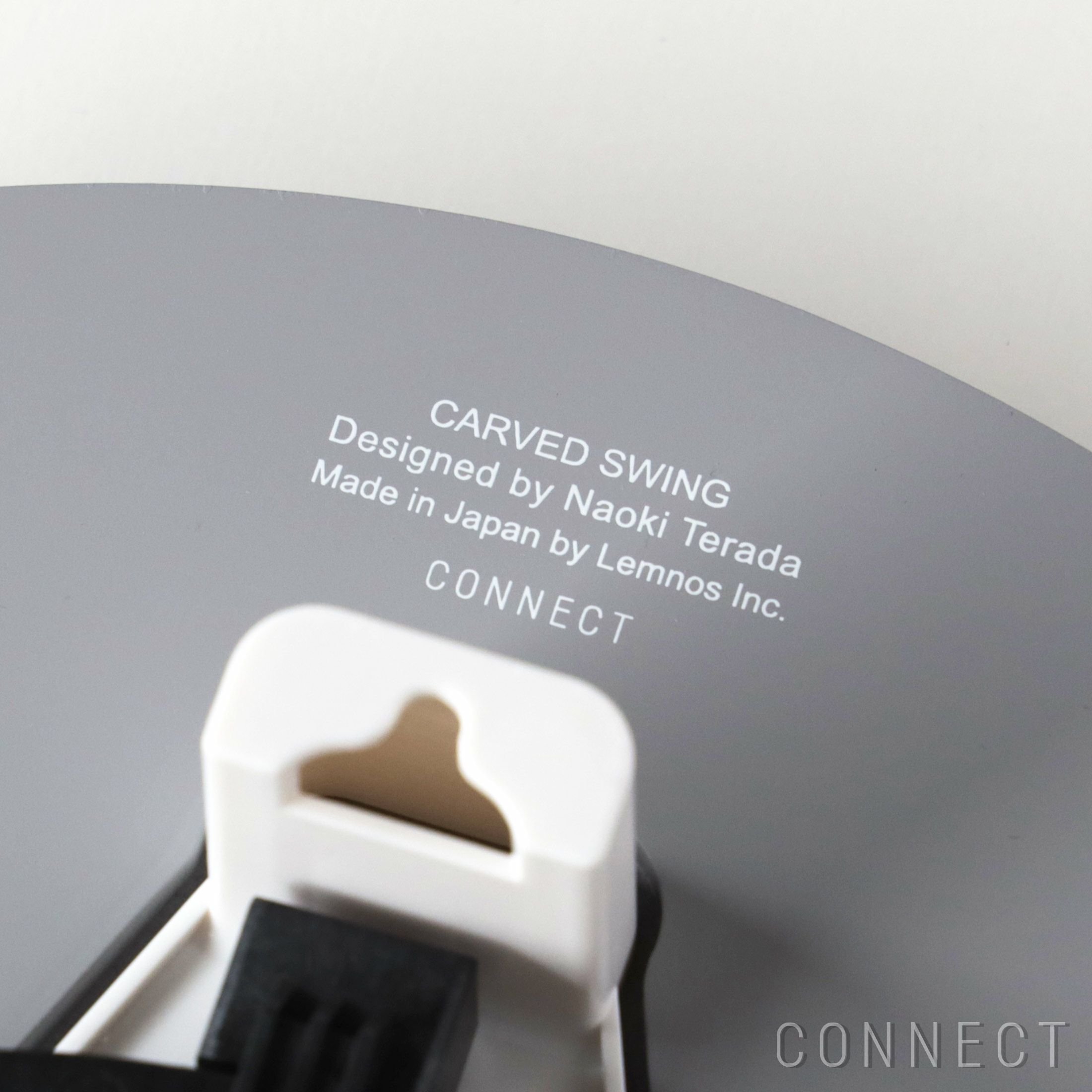 Lemnos（レムノス） / CARVED SWING （カーヴドスウィング）グレー / 掛け時計【CONNECT別注】