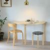 【アウトレット】CONNECT別注　Artek（アルテック） × JOHANNA GULLICHSEN（ヨハンナ・グリクセン） / STOOL 60 （スツール60） / バーチ材 / 座面・Fabric Contract / ドリス・グレイ