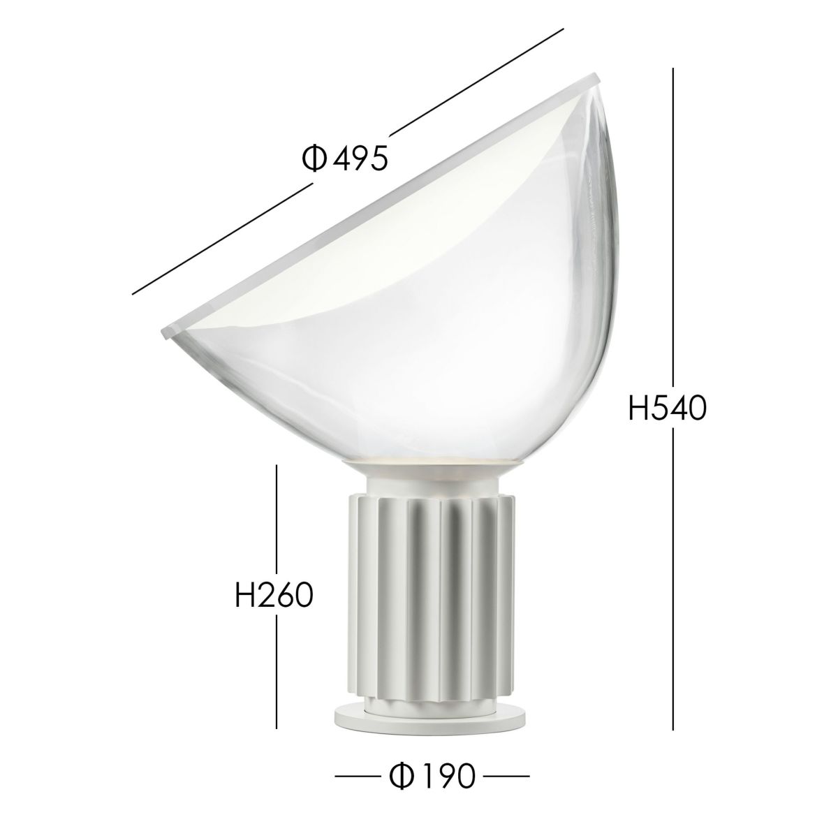 FLOS（フロス） / TACCIA（タッチア） / マットホワイト / テーブルランプ