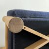 【アウトレット】Karimoku New Standard（カリモク ニュースタンダード） / CASTOR SOFA（キャストールソファ） / OTTOMAN / PURE OAK（オットマン / ピュアオーク） / ナイトブルー