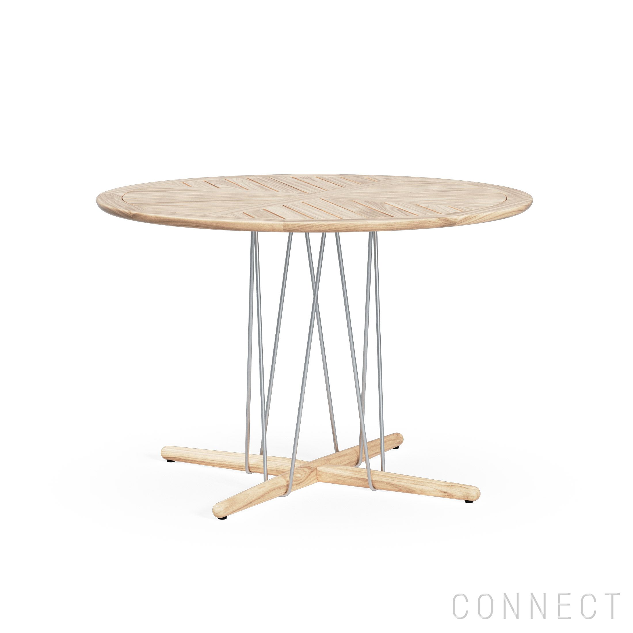 CARL HANSEN & SON （カール・ハンセン＆サン） / E022 DINING TABLE / EMBRACE OUTDOOR SERIES（エンブレイスアウトドアシリーズ） / チーク材・無塗装 / MEDIUM φ110cm / ダイニングテーブル