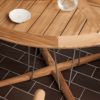 CARL HANSEN & SON （カール・ハンセン＆サン） / E022 DINING TABLE / EMBRACE OUTDOOR SERIES（エンブレイスアウトドアシリーズ） / チーク材・無塗装 / MEDIUM φ110cm / ダイニングテーブル