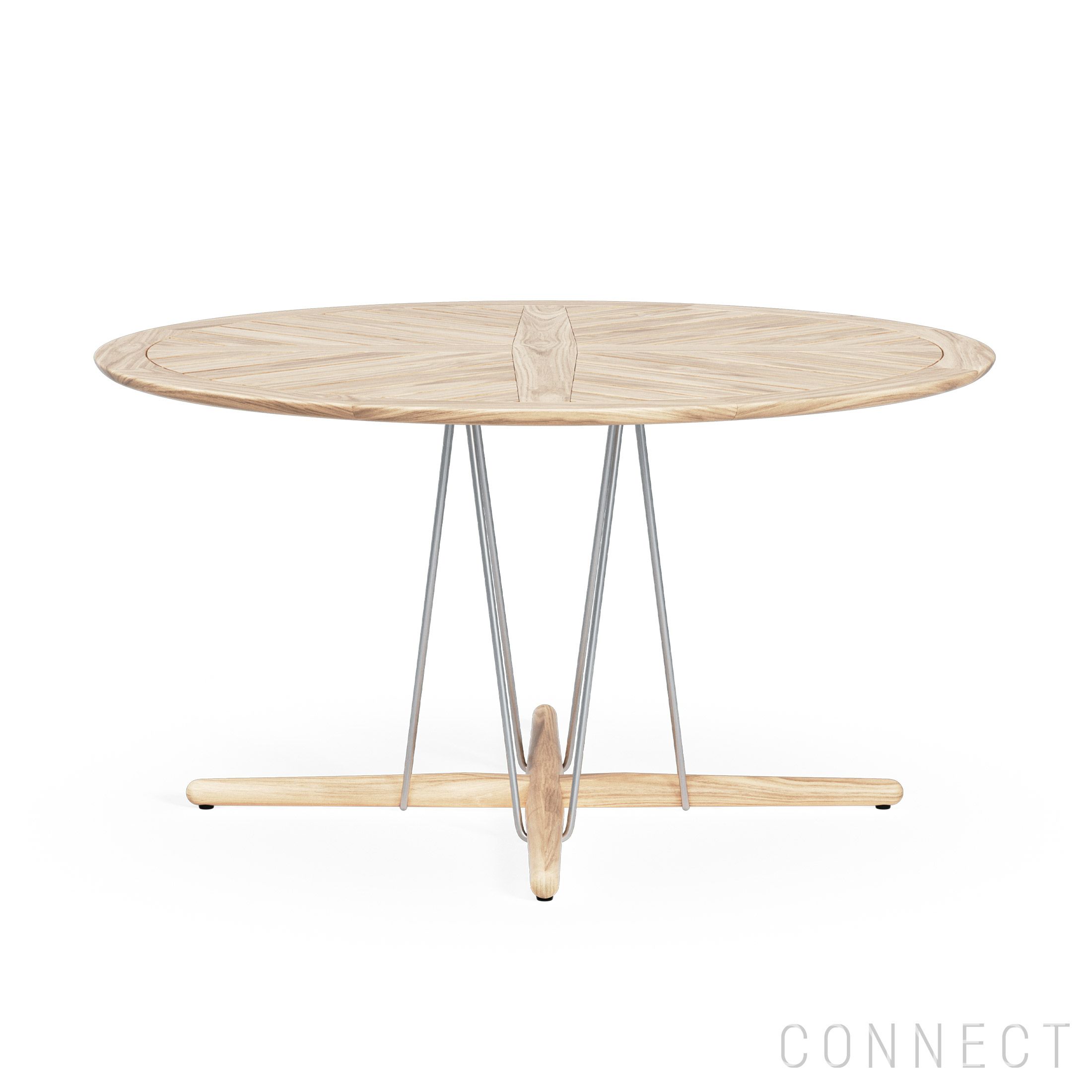CARL HANSEN & SON （カール・ハンセン＆サン） / E022 DINING TABLE / EMBRACE OUTDOOR SERIES（エンブレイスアウトドアシリーズ） / チーク材・無塗装 / LARGE φ140cm / ダイニングテーブル