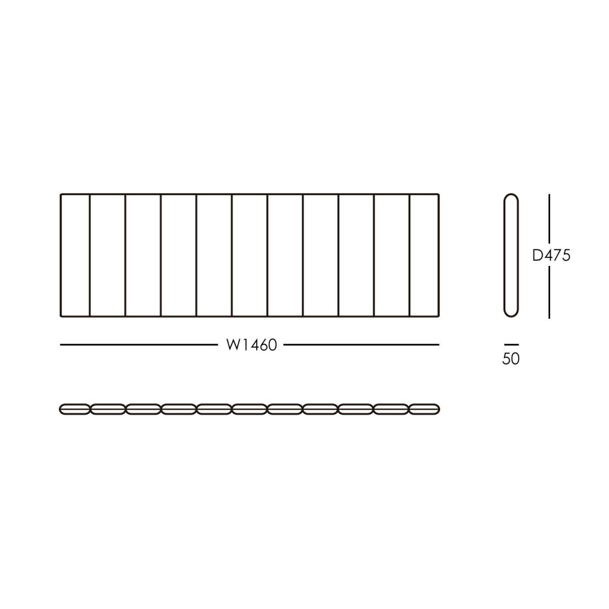 CARL HANSEN & SON （カール・ハンセン＆サン） / CU GL101（GL101ベンチ専用クッション） / TIMBUR OUTDOOR BENCH（ティンバーアウトドアベンチ） / Agora Liso life oat 1760 / 屋外・アウトドア用