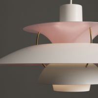 【150周年記念モデル】Louis Poulsen（ルイスポールセン） / PH 5 Anniversary Edition（アニバーサリーエディション） / ホワイト×ペールローズ / 真鍮メタライズド / ペンダントライト