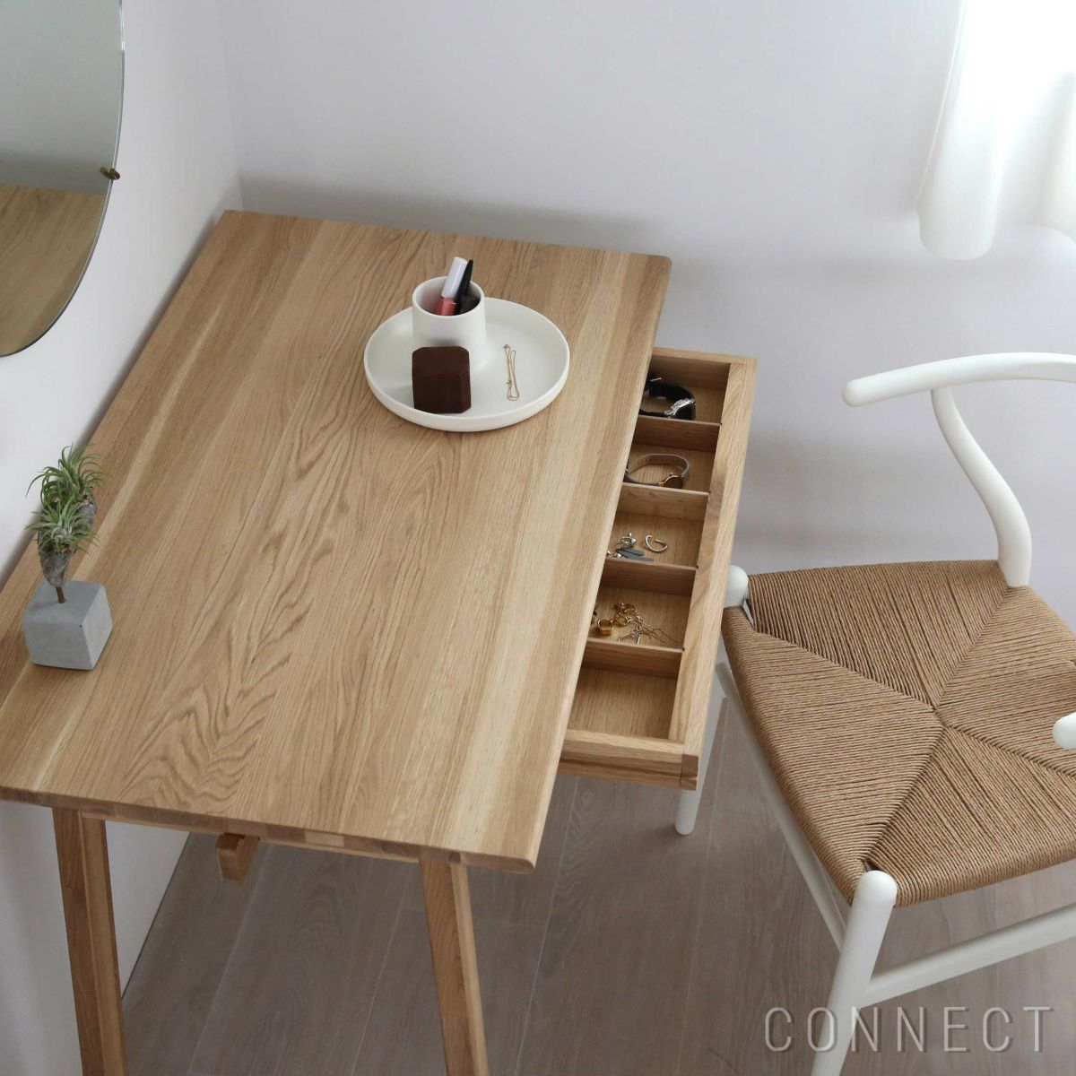 【アウトレット】石巻工房 by Karimoku / HAFU DESK（ハフデスク） / ピュアオーク