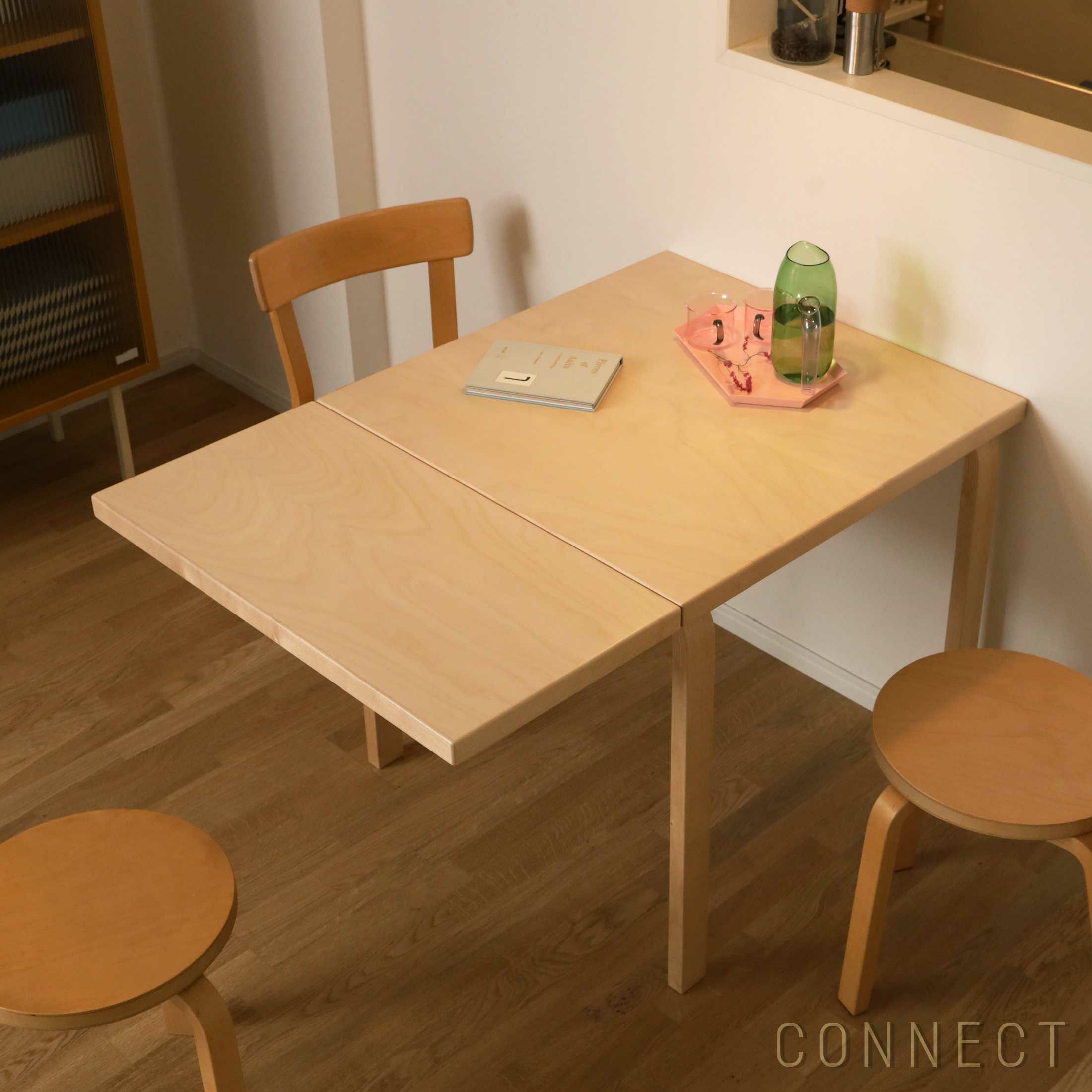 Artek（アルテック） / TABLE DL81C（ドロップリーフテーブル） / folding table / バーチ材 / 79-112.5×75cm / 伸長式テーブル