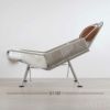 PP Mobler（PPモブラー） / PP225 FLAG HALYARD CHAIR（フラッグハリヤードチェア） / フラッグハリヤード（ナチュラル） / エレガンスレザー（ウォルナット）・ステンレススチール / ラウンジチェア