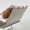 PP Mobler（PPモブラー） / PP225 FLAG HALYARD CHAIR（フラッグハリヤードチェア） / フラッグハリヤード（ナチュラル） / エレガンスレザー（ウォルナット）・ステンレススチール / ラウンジチェア