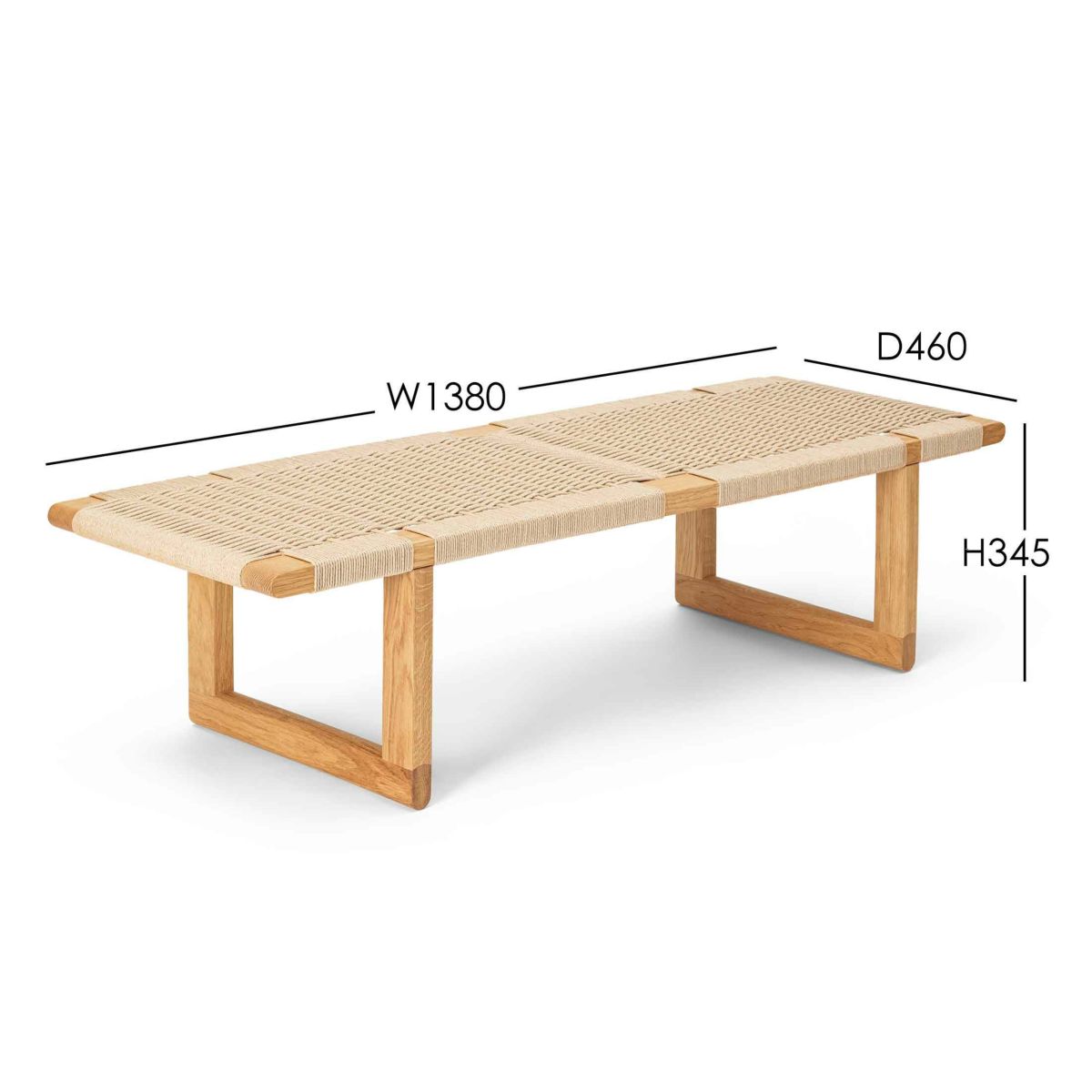 CARL HANSEN & SON（カール・ハンセン＆サン） / BM0489L コーヒーテーブル / オーク材・オイル仕上げ・ペーパーコード / サイドテーブル