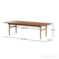 CARL HANSEN & SON （カール・ハンセン＆サン） / CH327 ダイニングテーブル / チーク材・オーク材・オイル仕上げ / 248×95cm