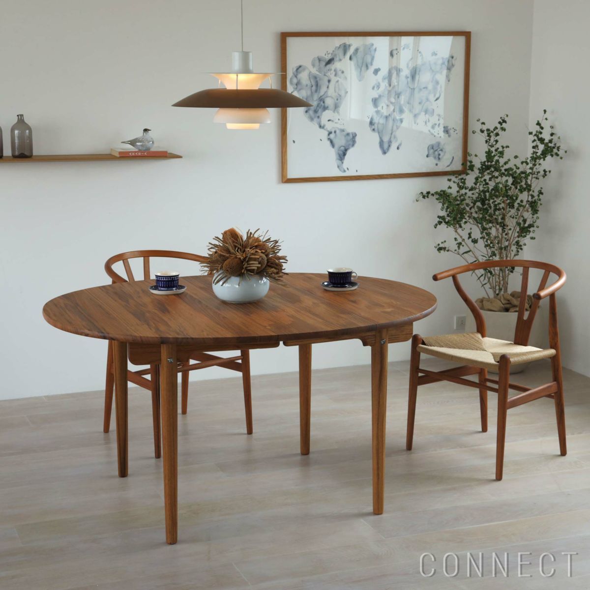 【特別仕様】CARL HANSEN & SON （カール・ハンセン＆サン） / CH337 ダイニングテーブル / チーク材・オイル仕上げ / W140cm