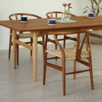 【チーク材キャンペーン・pt10倍】CARL HANSEN & SON （カール・ハンセン＆サン） / ダイニングテーブルセット1 / CH327（チーク材）W190＋Yチェア（チーク材）4脚セット